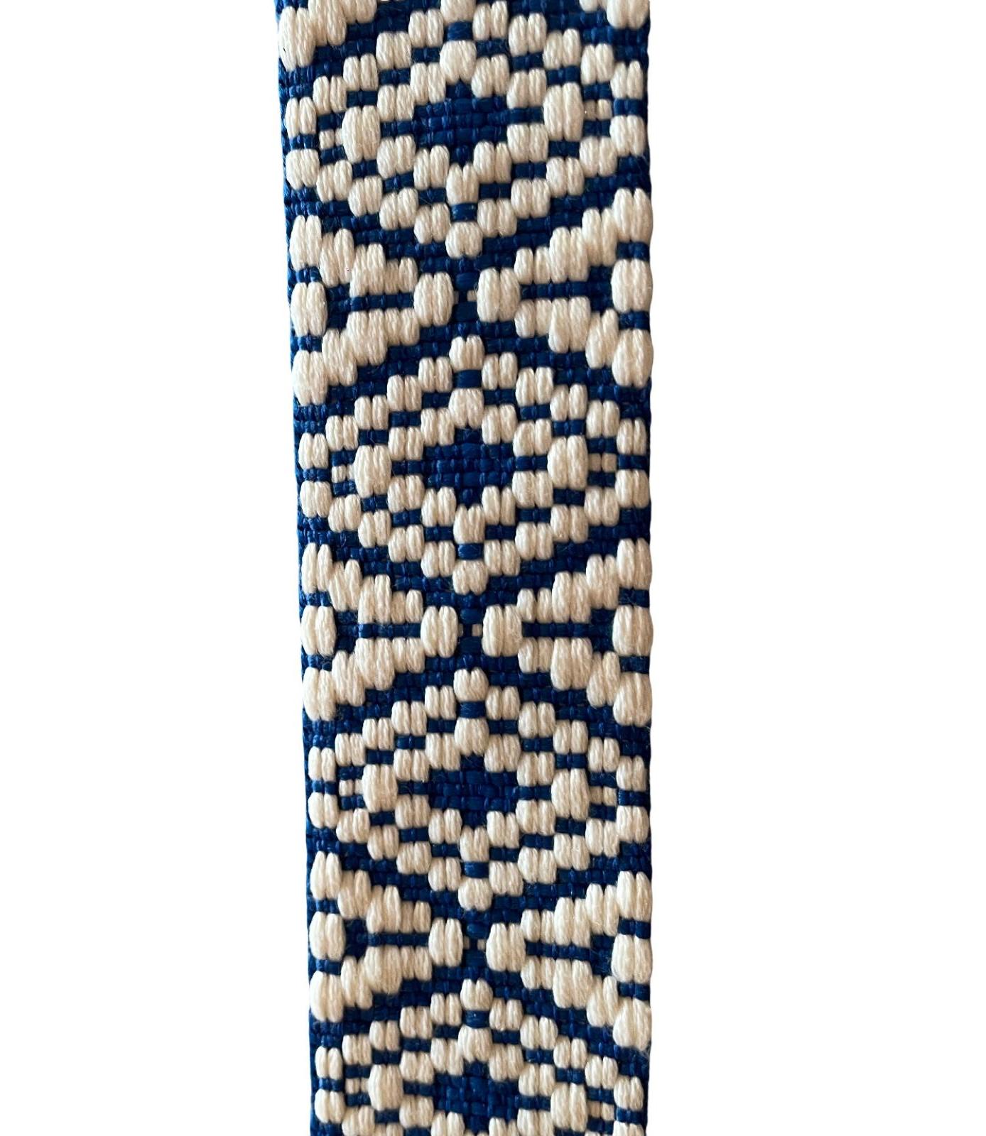 Gurtband 38mm blau/weiss (marine)